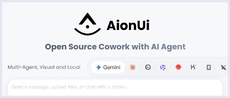 GitHub - iOfficeAI/AionUi: Open-source 24/7 Cowork app for OpenClaw, Hermes, Claude Code, Codex, OpenCode and 20+ more CLI Agent…
